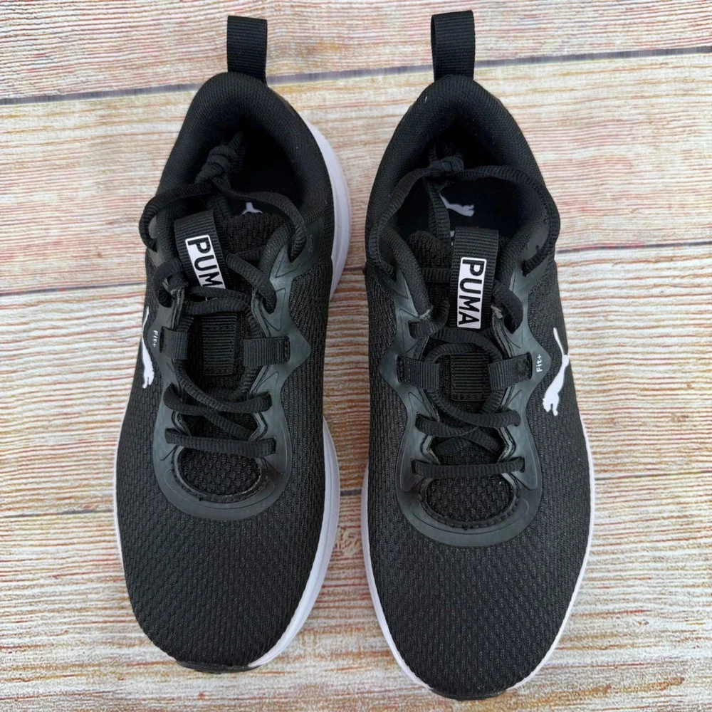 Puma Skyrocket Womens‎ Sneakers Black White Running Shoes 312395-02 Size 6